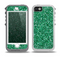 The Green Glitter Print Skin for the iPhone 5-5s OtterBox Preserver WaterProof Case