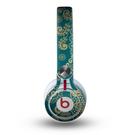 The Green & Gold Lace Pattern Skin for the Beats by Dre Mixr Headphones