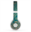 The Green & Gold Lace Pattern Skin for the Beats by Dre Solo 2 Headphones