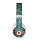 The Green & Gold Lace Pattern Skin for the Beats by Dre Studio (2013+ Version) Headphones
