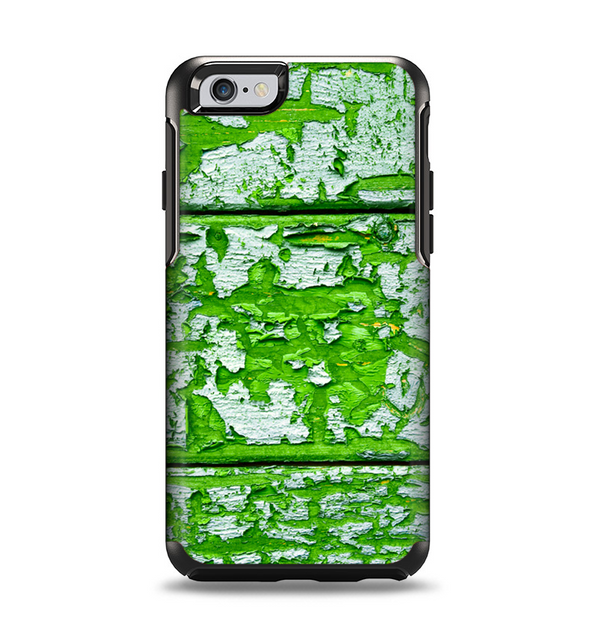 The Green Grunge Wood Apple iPhone 6 Otterbox Symmetry Case Skin Set