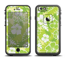 The Green Hawaiian Floral Pattern V4 Apple iPhone 6/6s LifeProof Fre Case Skin Set