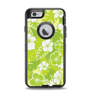 The Green Hawaiian Floral Pattern V4 Apple iPhone 6 Otterbox Defender Case Skin Set