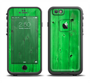 The Green Highlighted Wooden Planks Apple iPhone 6/6s LifeProof Fre Case Skin Set