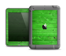 The Green Highlighted Wooden Planks Apple iPad Air LifeProof Fre Case Skin Set