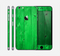The Green Highlighted Wooden Planks Skin for the Apple iPhone 6 Plus