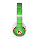 The Green Highlighted Wooden Planks Skin for the Beats by Dre Studio (2013+ Version) Headphones