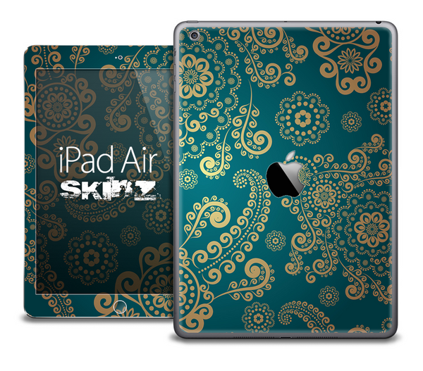 The Green Lace V2 Skin for the iPad Air
