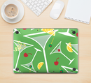 The Green Martini Drinks With Lemons Skin Kit for the 12" Apple MacBook (A1534)