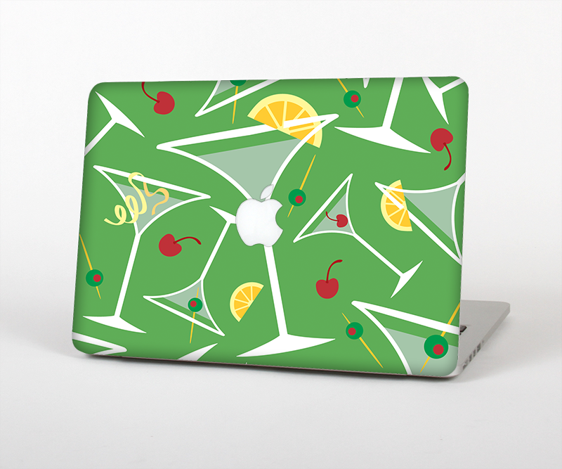 The Green Martini Drinks With Lemons Skin Set for the Apple MacBook Pro 15" with Retina Display