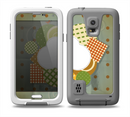 The Green Plaid & Polka Dotted Cloud Collage Skin Samsung Galaxy S5 frē LifeProof Case
