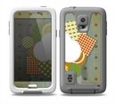 The Green Plaid & Polka Dotted Cloud Collage Skin for the Samsung Galaxy S5 frē LifeProof Case