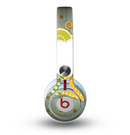 The Green Plaid & Polka Dotted Cloud Collage Skin for the Beats by Dre Mixr Headphones