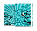 The Green Rays with Vines Full Body Skin Set for the Apple iPad Mini 3