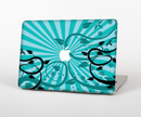The Green Rays with Vines Skin Set for the Apple MacBook Pro 15" with Retina Display