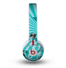 The Green Rays with Vines Skin for the Beats by Dre Mixr Headphones