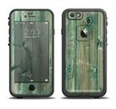 The Green Tinted Wood Planks Apple iPhone 6/6s LifeProof Fre Case Skin Set