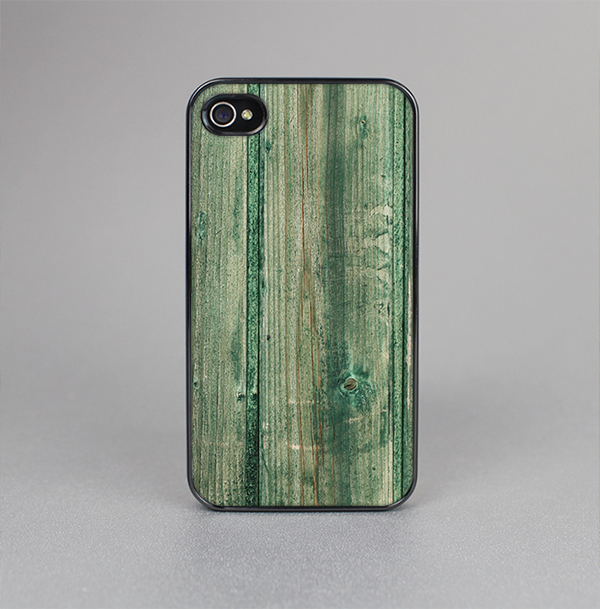 The Green Tinted Wood Planks Skin-Sert for the Apple iPhone 4-4s Skin-Sert Case