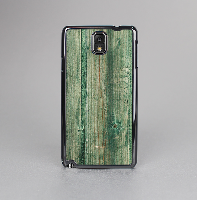The Green Tinted Wood Planks Skin-Sert Case for the Samsung Galaxy Note 3
