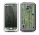 The Green Tinted Wood Planks Skin Samsung Galaxy S5 frē LifeProof Case