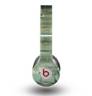 The Green Tinted Wood Planks Skin for the Beats by Dre Original Solo-Solo HD Headphones