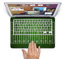 The Green Turf Football Field Skin Set for the Apple MacBook Pro 15" with Retina Display