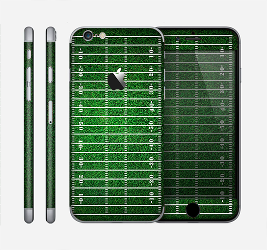The Green Turf Football Field Skin for the Apple iPhone 6