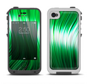 The Green Vector Swirly HD Strands Apple iPhone 4-4s LifeProof Fre Case Skin Set