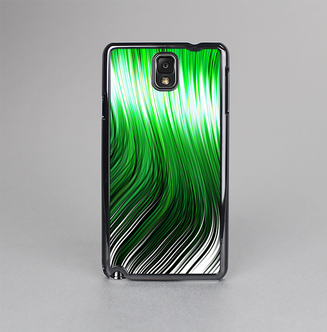 The Green Vector Swirly HD Strands Skin-Sert Case for the Samsung Galaxy Note 3
