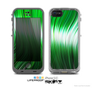 The Green Vector Swirly HD Strands Skin for the Apple iPhone 5c LifeProof Case