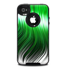 The Green Vector Swirly HD Strands Skin for the iPhone 4-4s OtterBox Commuter Case