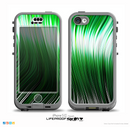 The Green Vector Swirly HD Strands Skin for the iPhone 5c nüüd LifeProof Case