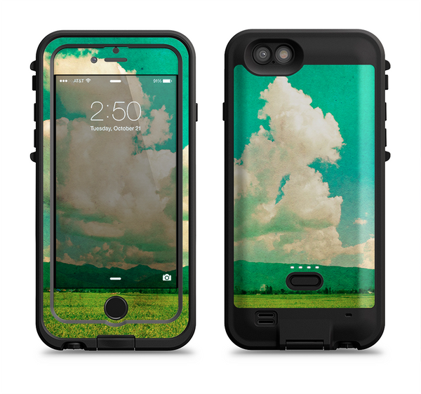 The Green Vintage Field Scene Apple iPhone 6/6s LifeProof Fre POWER Case Skin Set