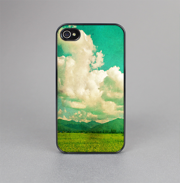 The Green Vintage Field Scene Skin-Sert for the Apple iPhone 4-4s Skin-Sert Case