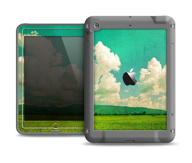 The Green Vintage Field Scene Apple iPad Air LifeProof Fre Case Skin Set