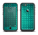 The Green Wavy Abstract Pattern Apple iPhone 6/6s LifeProof Fre Case Skin Set