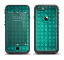The Green Wavy Abstract Pattern Apple iPhone 6/6s Plus LifeProof Fre Case Skin Set