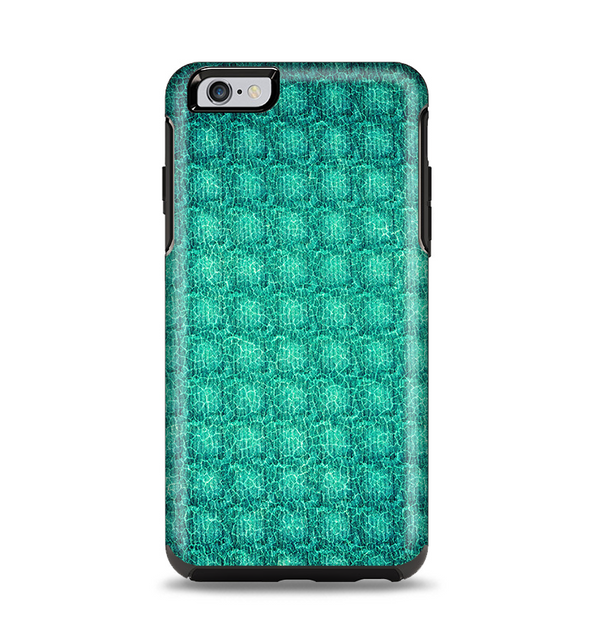 The Green Wavy Abstract Pattern Apple iPhone 6 Plus Otterbox Symmetry Case Skin Set