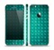 The Green Wavy Abstract Pattern Skin Set for the Apple iPhone 5s