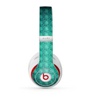 The Green Wavy Abstract Pattern Skin for the Beats by Dre Studio (2013+ Version) Headphones