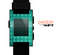 The Green Wavy Abstract Pattern Skin for the Pebble SmartWatch