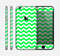 The Green & White Chevron Pattern Skin for the Apple iPhone 6