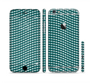 The Green & White Wavy Squares Sectioned Skin Series for the Apple iPhone 6s Plus