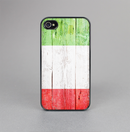 The Green, White and Red Flag Wood Skin-Sert for the Apple iPhone 4-4s Skin-Sert Case