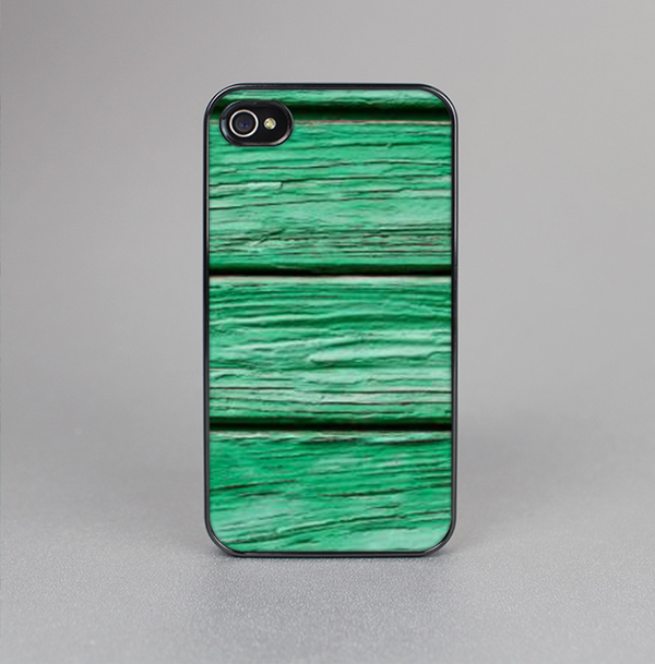 The Green Wide Wood Planks Skin-Sert for the Apple iPhone 4-4s Skin-Sert Case