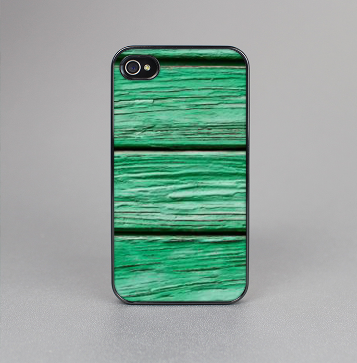 The Green Wide Wood Planks Skin-Sert for the Apple iPhone 4-4s Skin-Sert Case