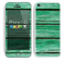 The Green Wide Wood Planks Skin for the Apple iPhone 5c