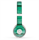 The Green Wide Wood Planks Skin for the Beats by Dre Solo 2 Headphones