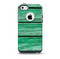 The Green Wide Wood Planks Skin for the iPhone 5c OtterBox Commuter Case