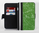 The Green & Yellow Mesh Ink-Fuzed Leather Folding Wallet Credit-Card Case for the Apple iPhone 6/6s, 6/6s Plus, 5/5s and 5c